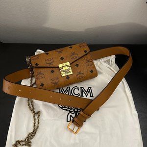 MCM Belt Bag with Cross Body Chain